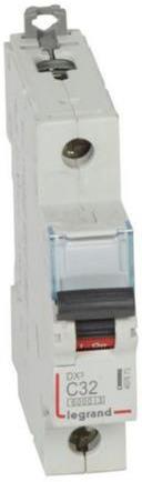 Автоматичен прекъсвач DX3 1P 32A крива С 6kA Legrand, LEGRAND НИСКО НАПРЕЖЕНИЕ, 407673