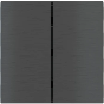 Лицев панел за 2 бутона вертикално 40x80 FF Metal Carbon EKINEX, EK-TRV-GBU