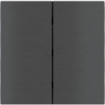 Лицев панел за 2 бутона вертикално 40x80 FF Metal Carbon EKINEX, EK-TRV-GBU