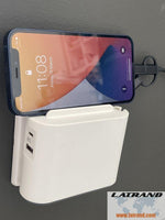Адаптер за контакт плосък 2х Евро контакт 6A и USB A+C NEW Legrand 49401