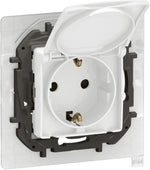 Контакт ШУКО 16A с капак IP44 и детска защита цвят Бял Niloe New Legrand, LEGRAND, NP3128WH