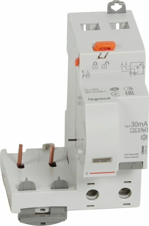 Допълнителен ДТЗ модул 2P 40A 30мА тип F DX3 Legrand, LEGRAND НИСКО НАПРЕЖЕНИЕ, 410434