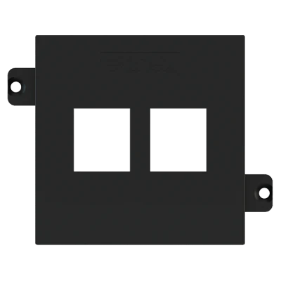 Лицев панел за 2х RJ45 Keystone 55x55 Fenix Black Ingo EKINEX, EK-KSC-2K-FNI