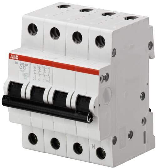 Автоматичен прекъсвач SH203 3P+N 6A крива С 6kA ABB, 2CDS213103R0064