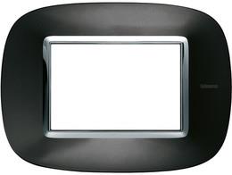 Рамка 3 мод. овална Antracite monochrom Axolute Bticino, BTICINO, HB4803XS