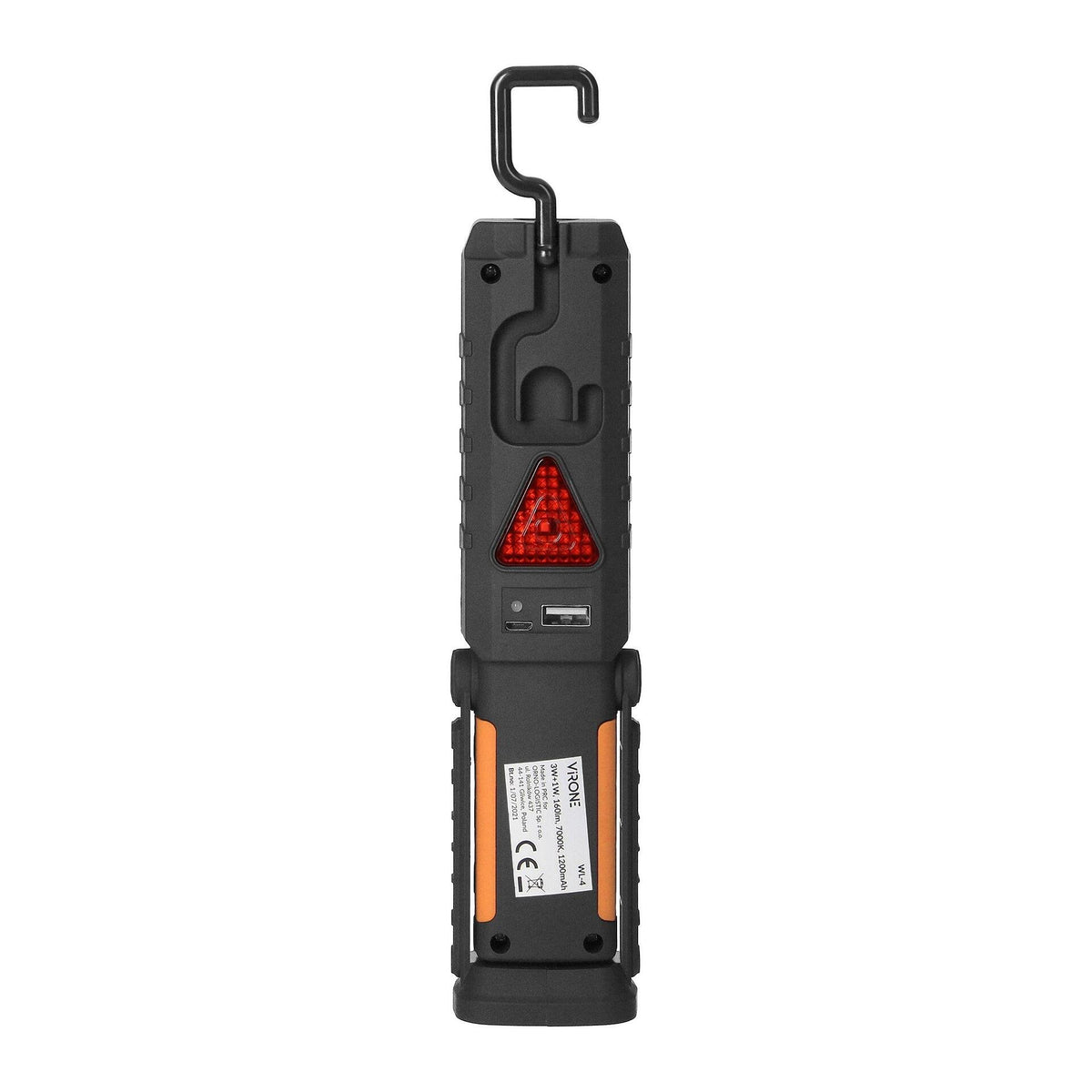Акумулаторна LED COB работна светлина 3W+1W LED 1200mAh с powerbank - WL-4, VIRONE