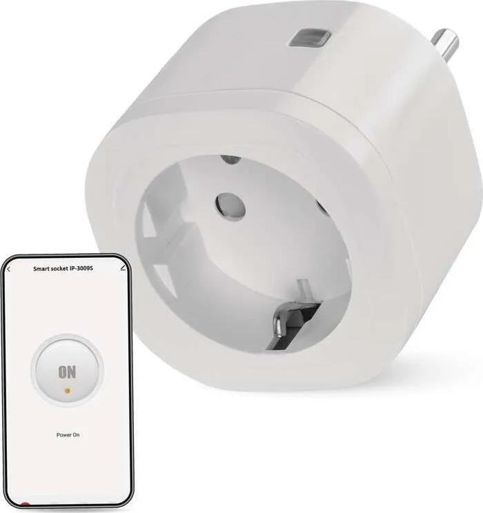 Адаптер Smart за контакт 1х Шуко 16A с мерител IP-3009S ZigBee GoSmart EMOS