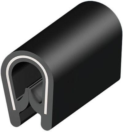 Гумена защитна лента за ръб 1,0-2,0mm черна RAL 9005 10m MOREK, MCA002BB12