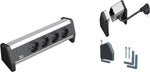 Модул DESK 1 с 4х Шуко, с кабел 3м, цвят Черен, Bachmann, BACHMANN, B339.1000