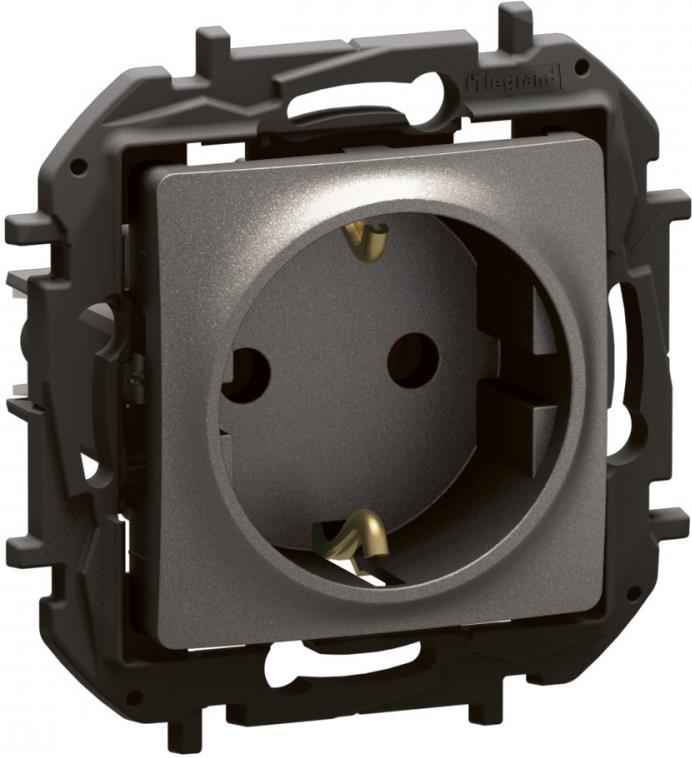 Контакт ШУКО 16A цвят Сив Niloe New Legrand, LEGRAND, NP3121MG