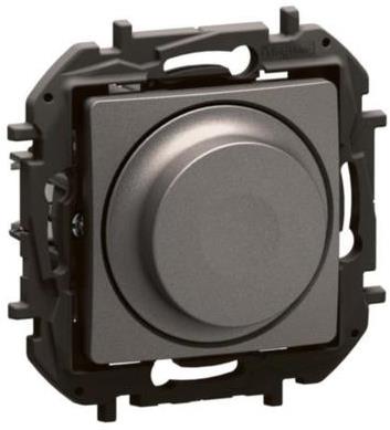 Димер ротативен R=5-300W L=5-300VA LED=5-75VA цвят Сив Niloe New Legrand, LEGRAND, NP2411MG