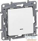 Бутон с подсветка LED цвят бял Niloe Legrand - 764522
