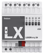 Актуатор изходи с ръчно управление S4 4x 230Vac 16A 4DIN LUXORliving Theben, KNX, 4800420