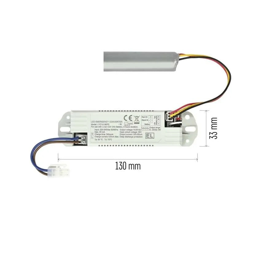 Авариен блок 6…20Vdc 1W/3h за плафон FLERI EMOS, ZM3014