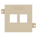 Лицев панел за 2х RJ45 Keystone 55x55 Fenix Beige Luxor EKINEX, EK-KSC-2K-FBL