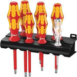 Комплект отвертки, 4х шлиц, 2х PH и фазомер, 16x/7 Kraftform VDE 1000V Wera - W006147
