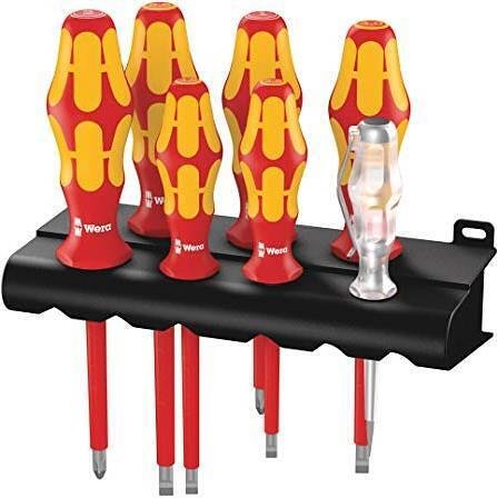 Комплект отвертки, 4х шлиц, 2х PH и фазомер, 16x/7 Kraftform VDE 1000V Wera - W006147