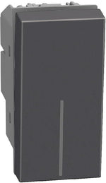 Двуполюсен ключ 16А 1 мод. цвят Графит Light Now Bticino, BTICINO, YD4002