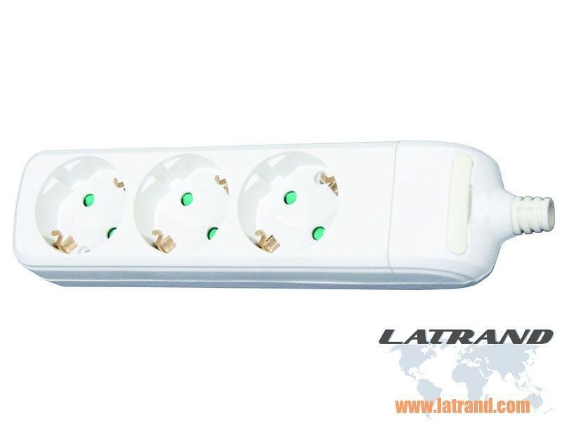 Разклонител Konekto, 3 гнезда без кабел KN41000 16А/ 230V /3500W KN41000