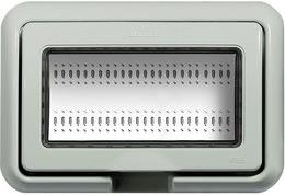 Лицева рамка + носеща IP55 4 мод. цвят Сив LL Bticino, BTICINO, 24604