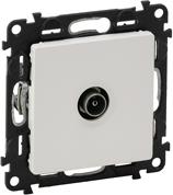 Розетка TV тип коаксиал 1dB цвят бял Valena Life Legrand, LEGRAND, 753151