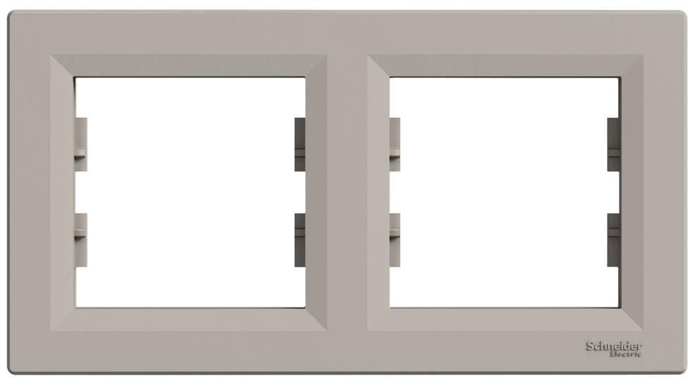 Рамка 2х цвят Бронз Asfora SE, SCHNEIDER ELECTRIC, EPH5800269