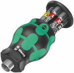 Комплект отвертка с битове, 2х шлиц, 2х PH и 2x PZ, Stubby 2 Kraftform Kompakt Wera - W008874