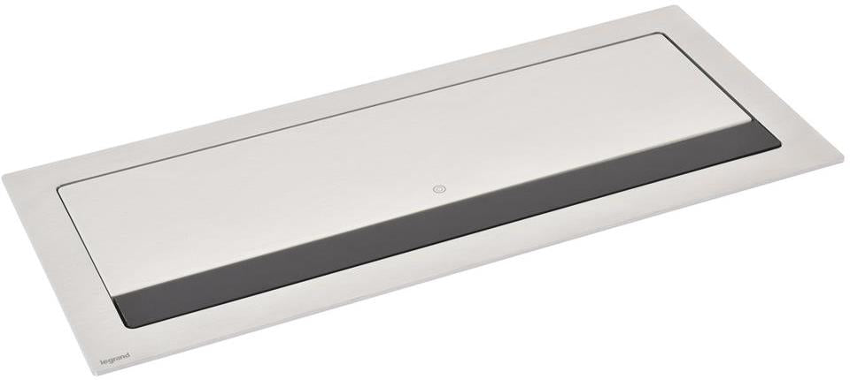 Мебелна кутия с 5х Шуко и USB тип A+C, кабел 2m, 393x171mm, цвят МЕТАЛ, Incara Flip-Up Legrand, LEGRAND, 654856