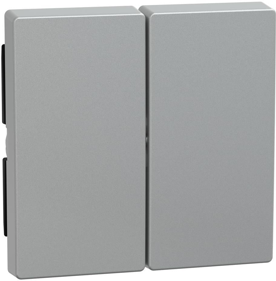Лицев панел за сериен ключ/бутон цвят Алуминий System M Merten SE, SCHNEIDER ELECTRIC, 433560
