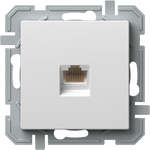 Розетка RJ45 UTP cat.6A цвят Бял Logiq TEM, KQ32PWXO