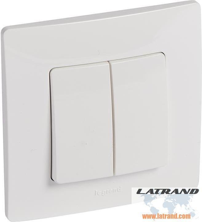 Сериен ключ 10А в блистер цвят бял  Niloe Legrand - 396420
