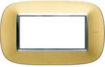 Рамка 4 мод. овална Gold mat Axolute Bticino, BTICINO, HB4804OSN