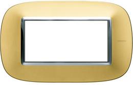 Рамка 4 мод. овална Gold mat Axolute Bticino, BTICINO, HB4804OSN