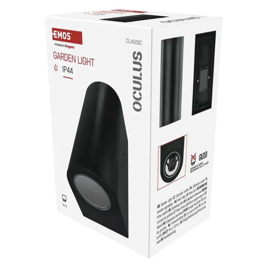 Фасадно осветително тяло 2x GU10 88x67x153mm IP44 OCULUS EMOS, ZGF020P