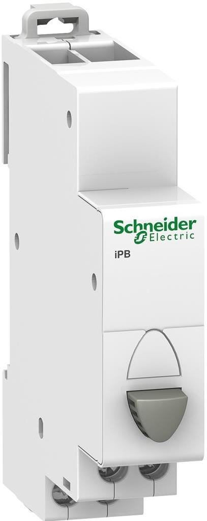 Модулен бутон единичен Acti 9 iPB 1NC сив SE, SCHNEIDER ELECTRIC НИСКО НАПРЕЖЕНИЕ, A9E18030