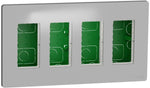 Моноблок за скрит монтаж 4x4 мод. цвят Алуминий Unica System+ SE, SCHNEIDER ELECTRIC, NU174430
