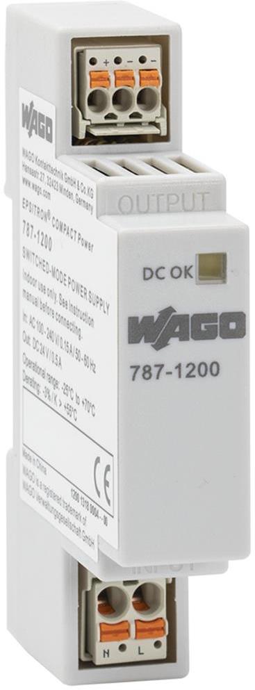 Захранващ блок 1P In:100...240Vac Out:24Vdc 0.5A Wago, WAGO, 787-1200