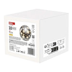 Декорация стъклена топка 12см LED топла светлина IP20 с батерии FIGURES EMOS, DCLW28