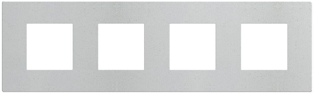 Рамка 2+2+2+2 мод. цвят Еко бял (White Fiber) Light Now Bticino, BTICINO, YA4802M4WV