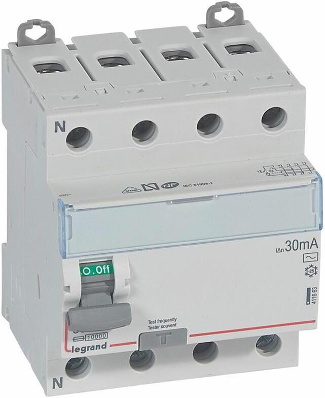 ДТЗ 4P 80A 30mА серия DX3 ID тип AC LN Legrand, LEGRAND НИСКО НАПРЕЖЕНИЕ, 411663