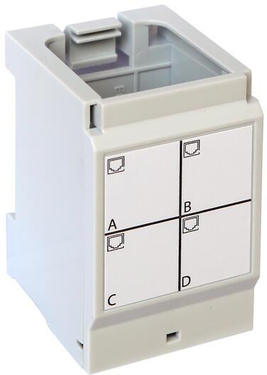Розетка за 4xRJ45 LCS3 DIN монтаж Legrand, LEGRAND, 413180