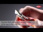 Super-Knips cutters, stainless steel, VDE 1000V, yellow-red handle, 125 mm, with opening spring, Knipex - K7806125