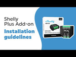 Интерфейс за датчик за температура Shelly Plus Add-on - 266427S, SHELLY, Shelly PLUS Add-on с инструкции за инсталация.
