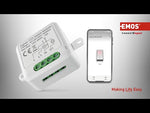 Микромодул Smart реле 2х On/Off 5A изисква неутрала IP-2102SZ ZigBee GoSmart EMOS и мобилно приложение.