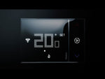 Thermostat Smarther 2 avec Wi-FI intégré pour montage encastré, CRÈME Bticino avec Netatmo de Legrand - XM8002