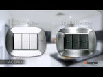 Sensore di movimento PIR, 105°, portata 6m @ h=1.2m, LED ≤ 50W, con interruttore, richiede il neutro, 2 moduli, colore antracite, Axolute Bticino, BTICINO, HS4432