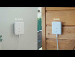 Кабел удължение 2м за датчик за наводнение Shelly Leak Sensor Cable - 072131, SHELLY, инсталиран на стена.
