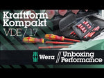 Комплект отвертки, 2x ръкохватки и 15х изолирани остриета, 17 Universal 1 Kraftform Kompakt VDE 1000V Wera, WERA, W006611