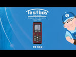 Laser-Entfernungsmesser mit Speicher, 0.3...60m, Testboy TV 610, TESTBOY, 4028532203109
