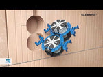 Комплект конзолна кутия 65мм със скоба към тухлени стени и защитен капак (100 бр.) Kaiser, KAISER, 1555-04-PAC100 в монтаж.